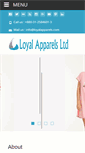 Mobile Screenshot of loyalapparels.com
